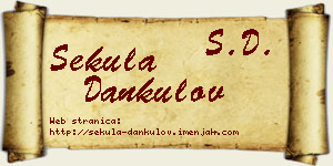 Sekula Dankulov vizit kartica